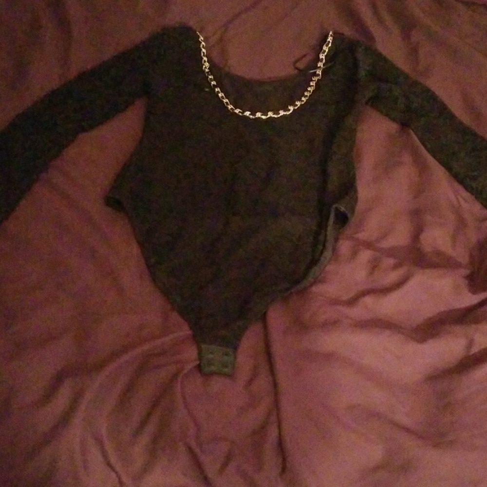 Black laced top